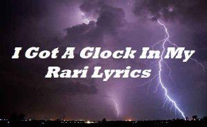 Throughout the 2020s, the song became popular in ironic memes and bait and switch memes on. . Glock in my rari lyrics